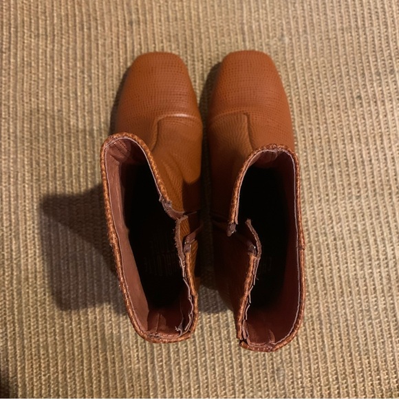 Charlotte Stone Henri Boots, 6, Brown/Tan, Retro Square Toe 60s Y2K - Picture 5 of 16